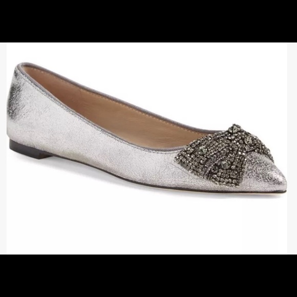 TORY BURCH Vanessa Embellished Crystal Bow Flat - Picture 3 of 6